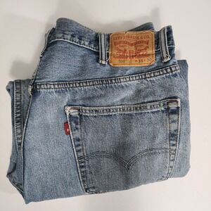 Levis 550 Jeans Mens 38x30 Light Wash Denim Pants Relaxed Straight